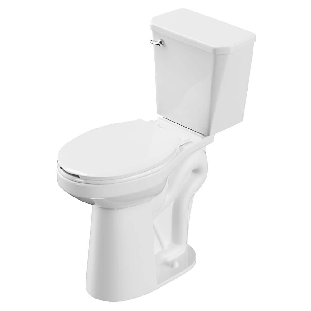 Simple Project 21 in. Extra Tall 2-piece 1.28 GPF Single Flush Elongated Toilet in White (Seat Included) (1)