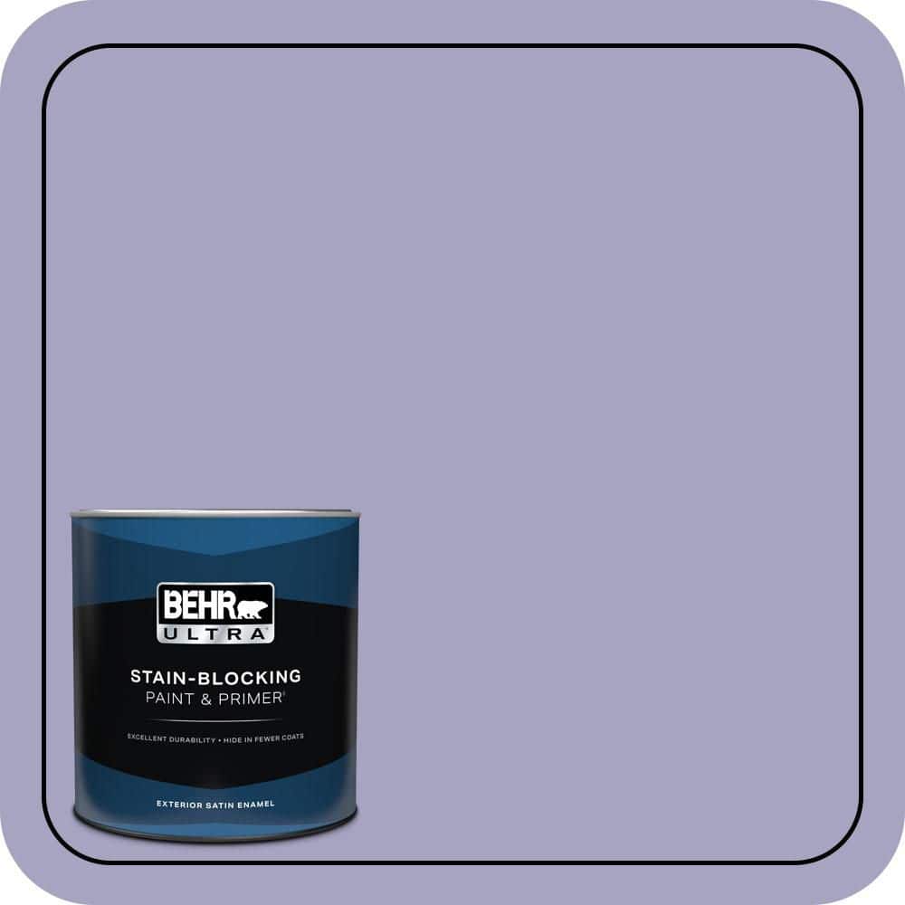 BEHR ULTRA 1 qt. #640D-4 Canyon Mist Satin Enamel Exterior Paint & Primer (1)