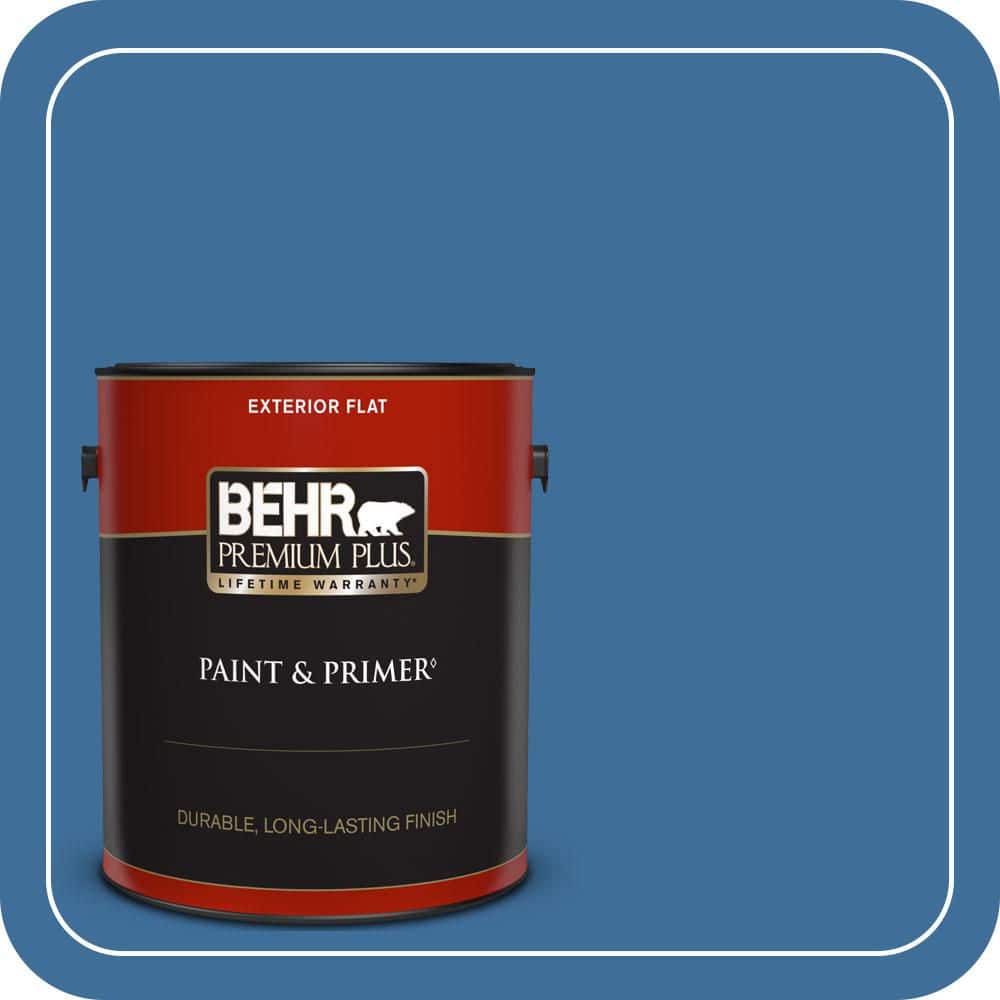 BEHR PREMIUM PLUS 1 gal. #M520-6 National Anthem Flat Exterior Paint & Primer (1)