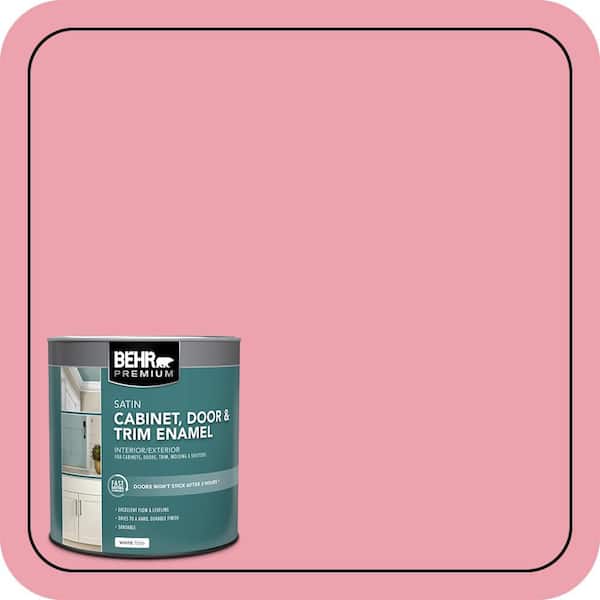 BEHR PREMIUM 1 qt. #P150-3 Pinque Satin Enamel Interior/Exterior Cabinet, Door & Trim Paint (2)