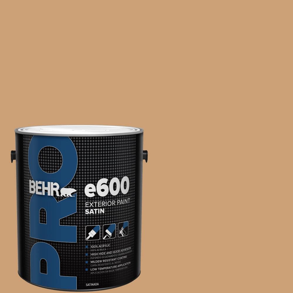 BEHR PRO 1 gal. #ICC-62 Pumpkin Butter Satin Exterior Paint