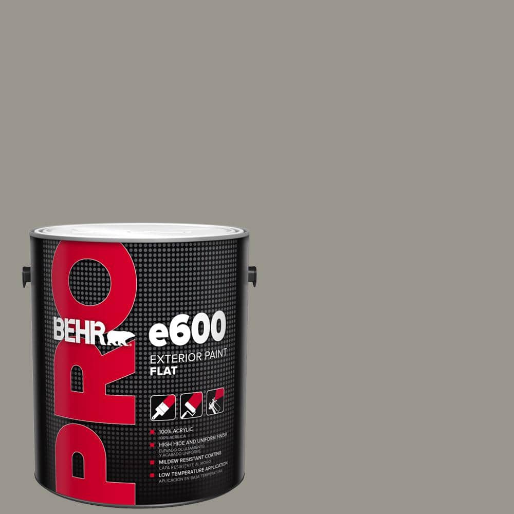 BEHR PRO 1 gal. #N360-4 Battleship Gray Flat Exterior Paint