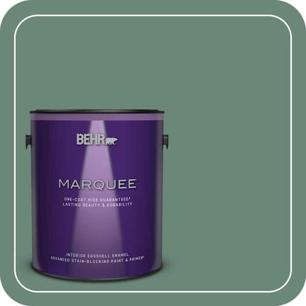 BEHR MARQUEE 1 gal. #S420-5 Sycamore Grove Eggshell Enamel Interior Paint & Primer (2)