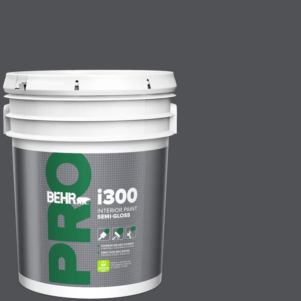 BEHR PRO 5 gal. #770F-6 Evening Hush Semi-Gloss Interior Paint