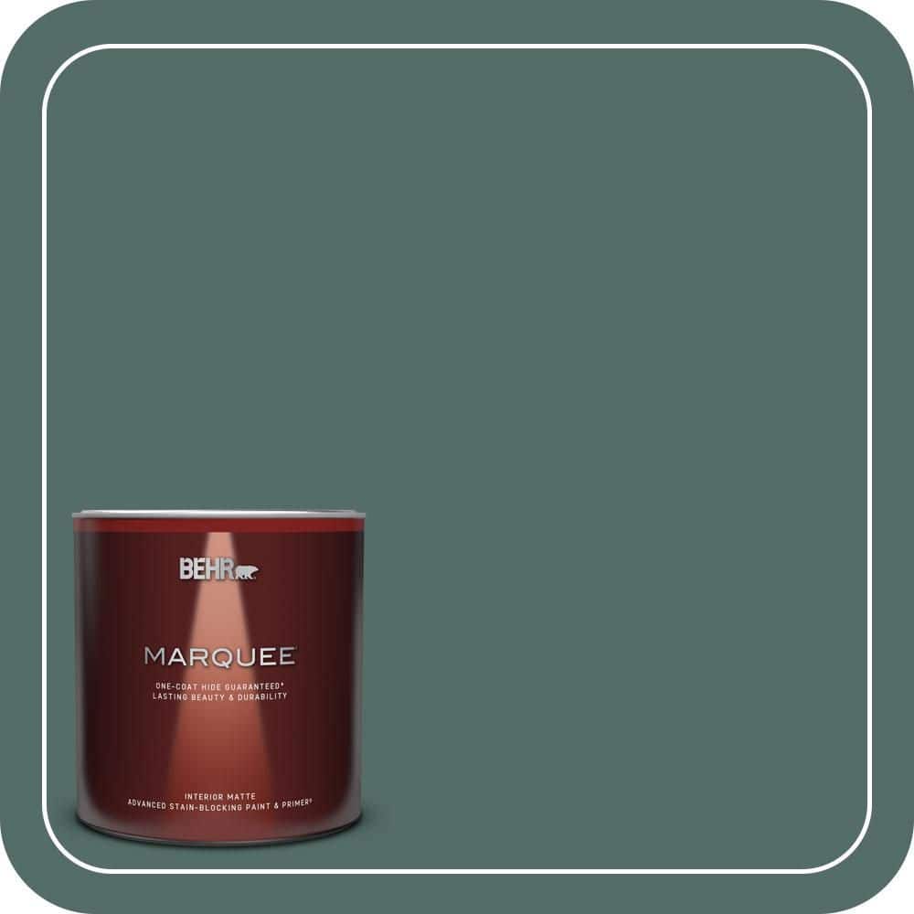 BEHR MARQUEE 1 Qt. #MQ6-39 Chelsea Garden One-Coat Hide Matte Interior Paint & Primer