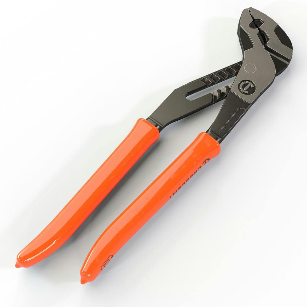 Crescent 12 in. Z2 K9 Straight Jaw Tongue and Groove Dipped Grip Pliers
