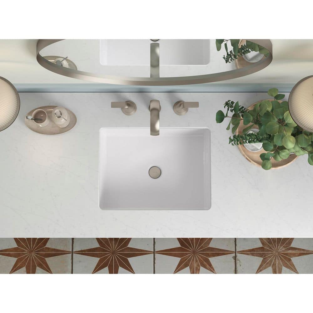 KOHLER Silestone 49 in. W x 22.4375 in. D Quartz Rectangle Cutout with Vanity Top in Eternal Statuario (2)