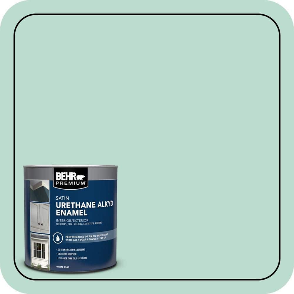 BEHR PREMIUM 1 qt. #M420-3 Mirador Satin Enamel Urethane Alkyd Interior/Exterior Paint (1)