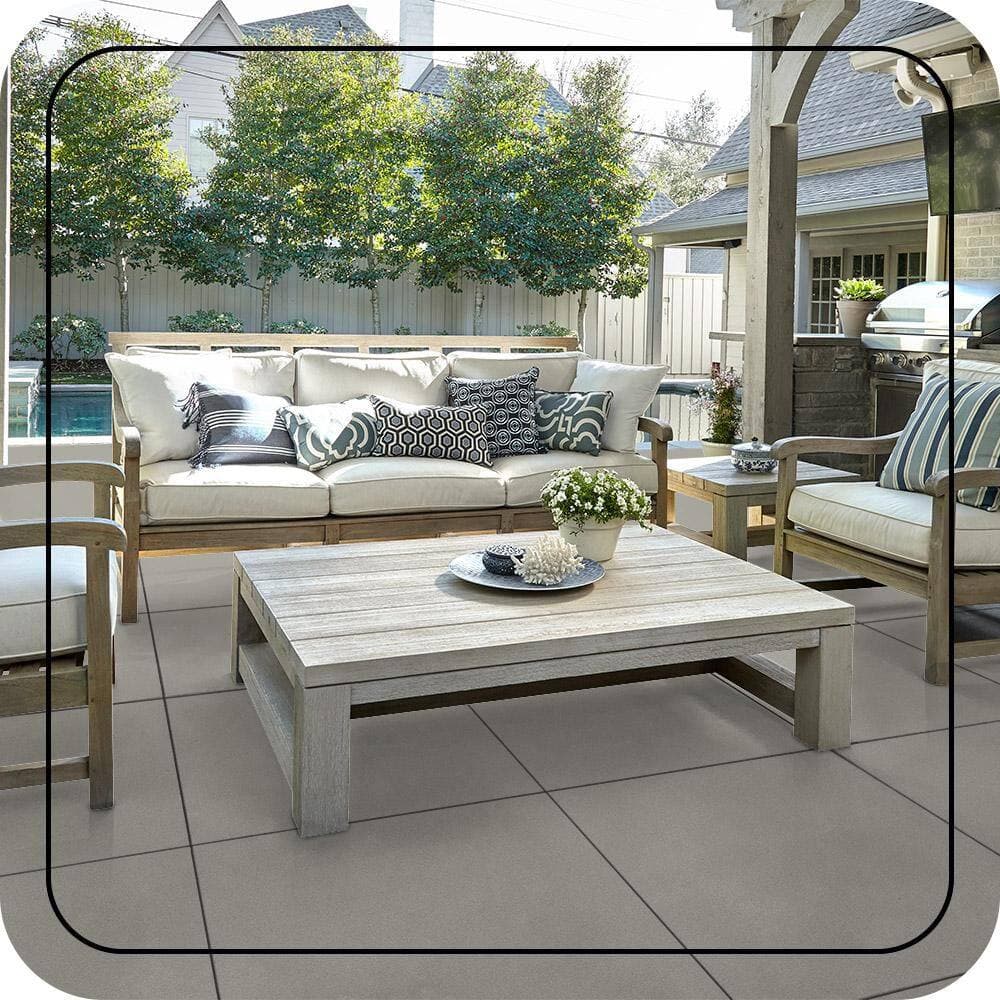 BEHR PREMIUM 1 gal. #N360-3 Still Gray Textured Low-Lustre Enamel Interior/Exterior Porch and Patio Anti-Slip Floor Paint (4)