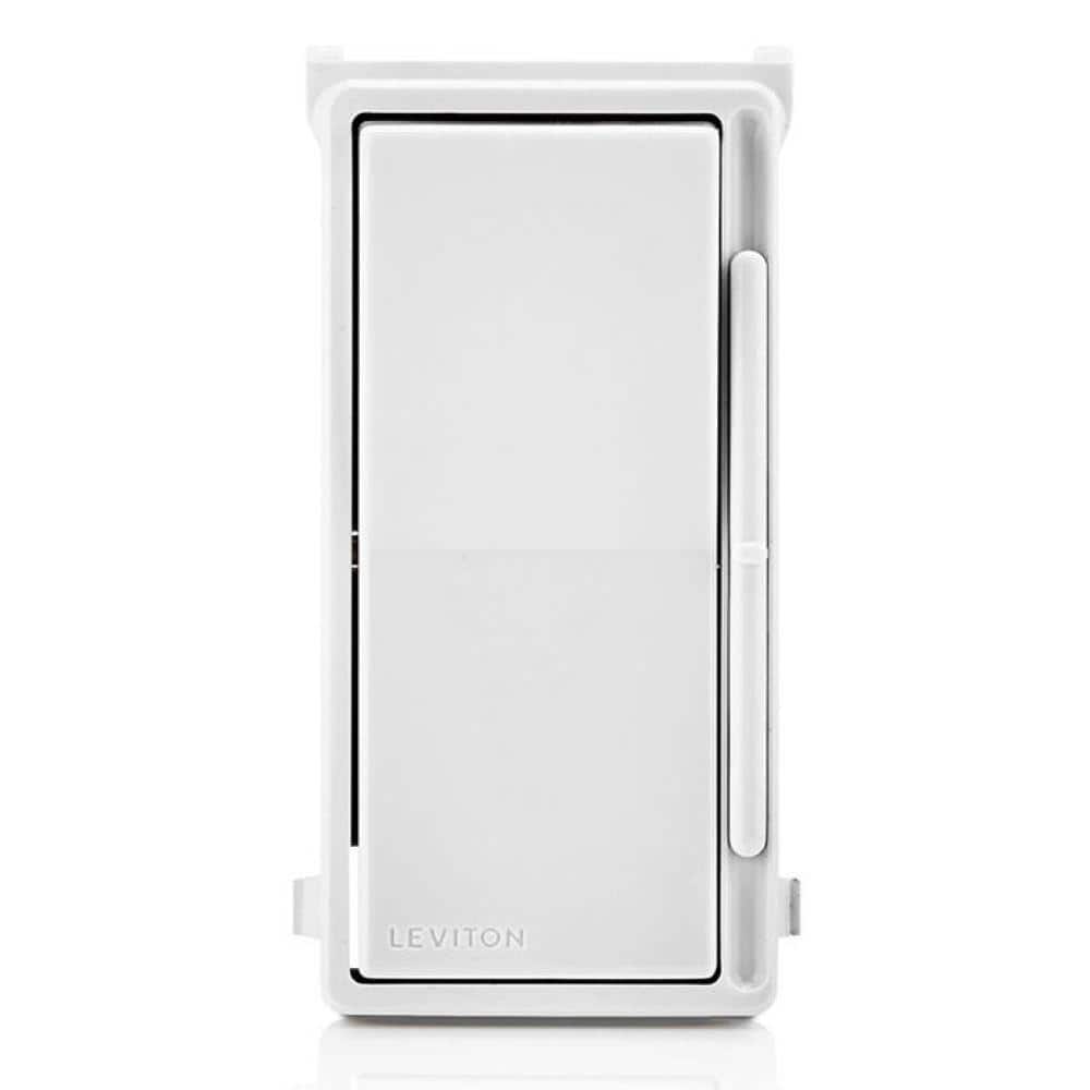 Leviton Decora Slide Dimmer Switch Color Change Faceplate with locator light - White DSKIT-W