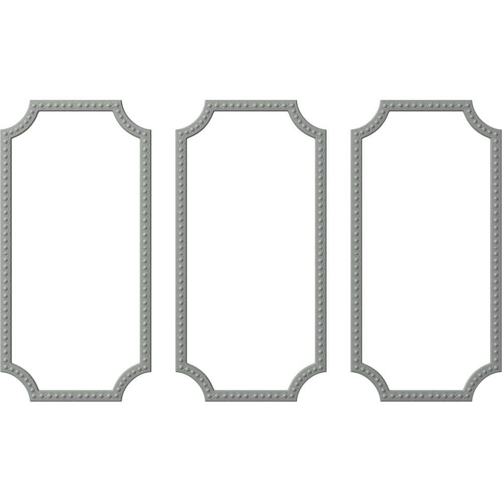 Ekena Millwork 13.35 Sq. Ft. Unfinished Polyurethane Foster Running Coin Panel Moulding Kit (Triple Panel) (1)