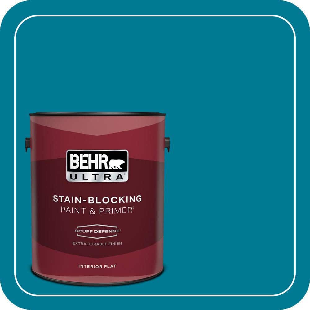 BEHR ULTRA 1 gal. #520B-7 Havasu Extra Durable Flat Interior Paint & Primer (1)