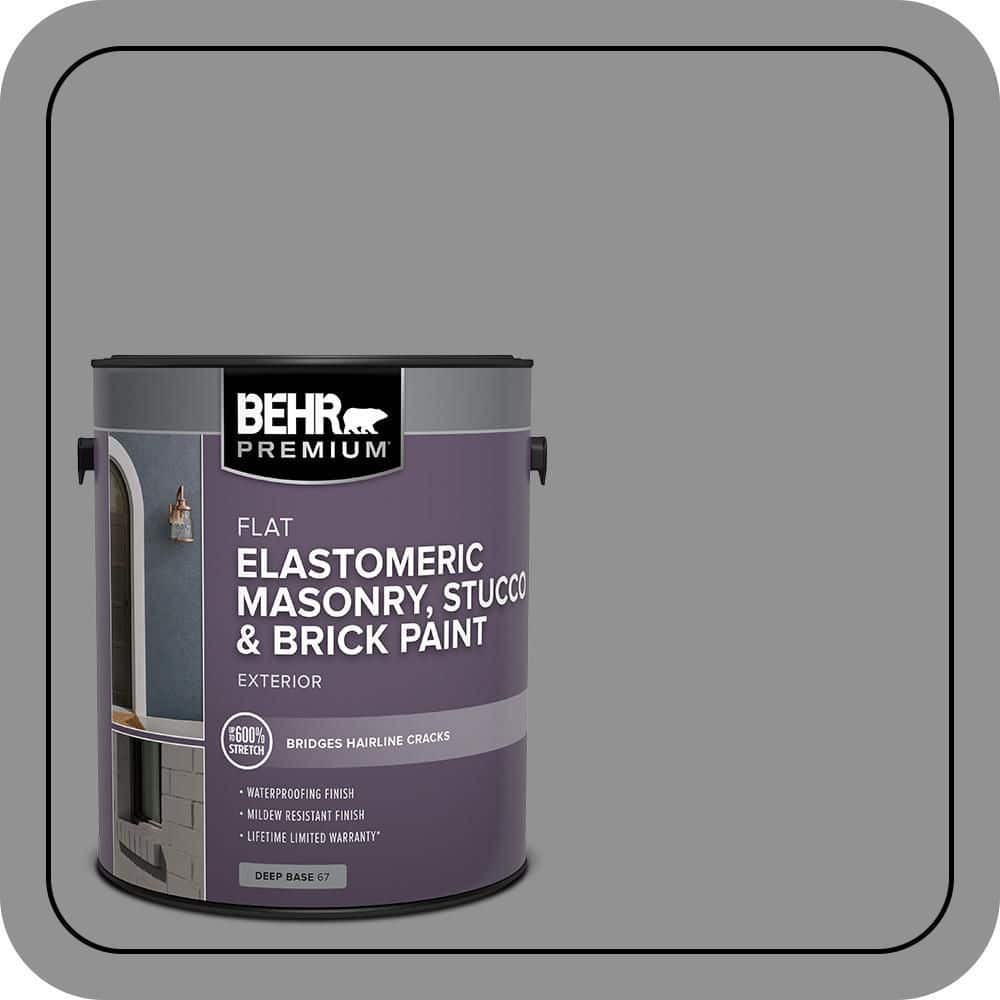 BEHR PREMIUM 1 gal. #N520-4 Cool Ashes Elastomeric Masonry, Stucco and Brick Exterior Paint (1)