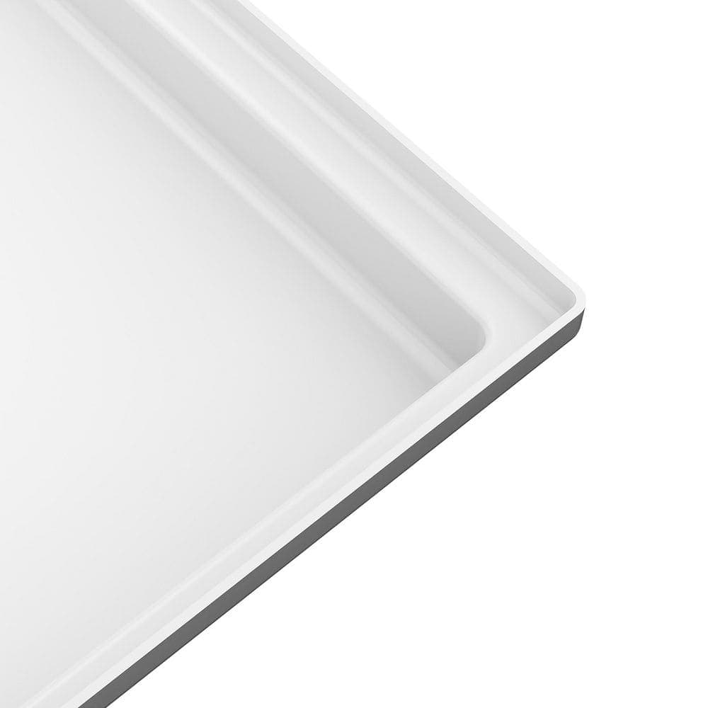 DreamLine Accessible Living 54 in. L x 31 in. W Alcove Shower Pan Base with Left Drain in White (2)