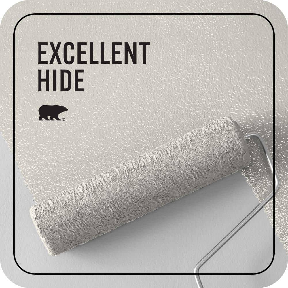BEHR PREMIUM PLUS 1 qt. #GR-W15 Palais White Ceiling Flat Interior Paint & Primer (3)