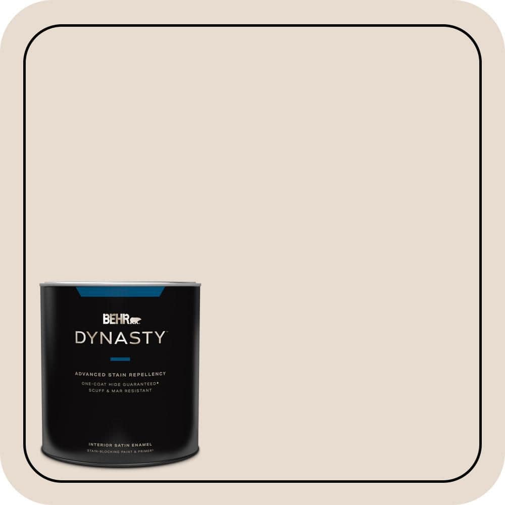 BEHR DYNASTY 1 qt. #PWN-62 Tuscan Beige Satin Enamel Interior Stain-Blocking Paint and Primer