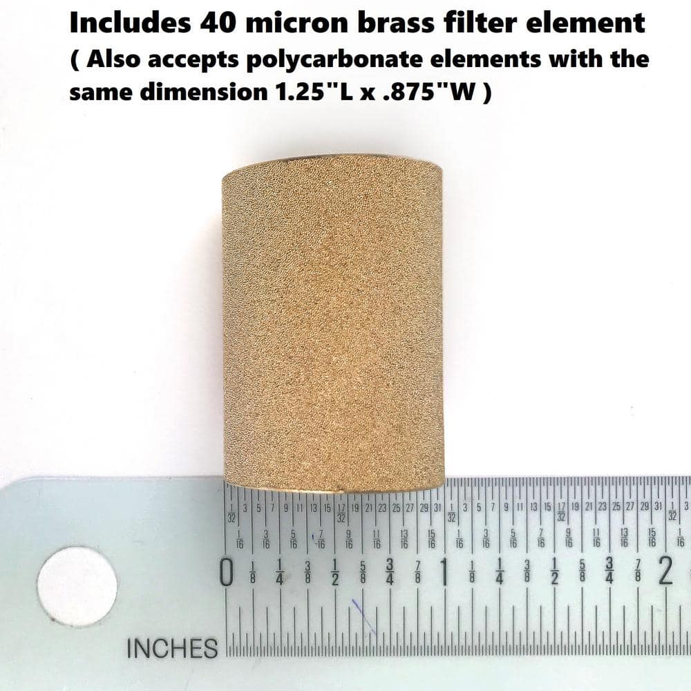 Primefit 100 PSI Intermediate Air Filter with Steel-Protected Cage with 3/8 in. NPT (3)