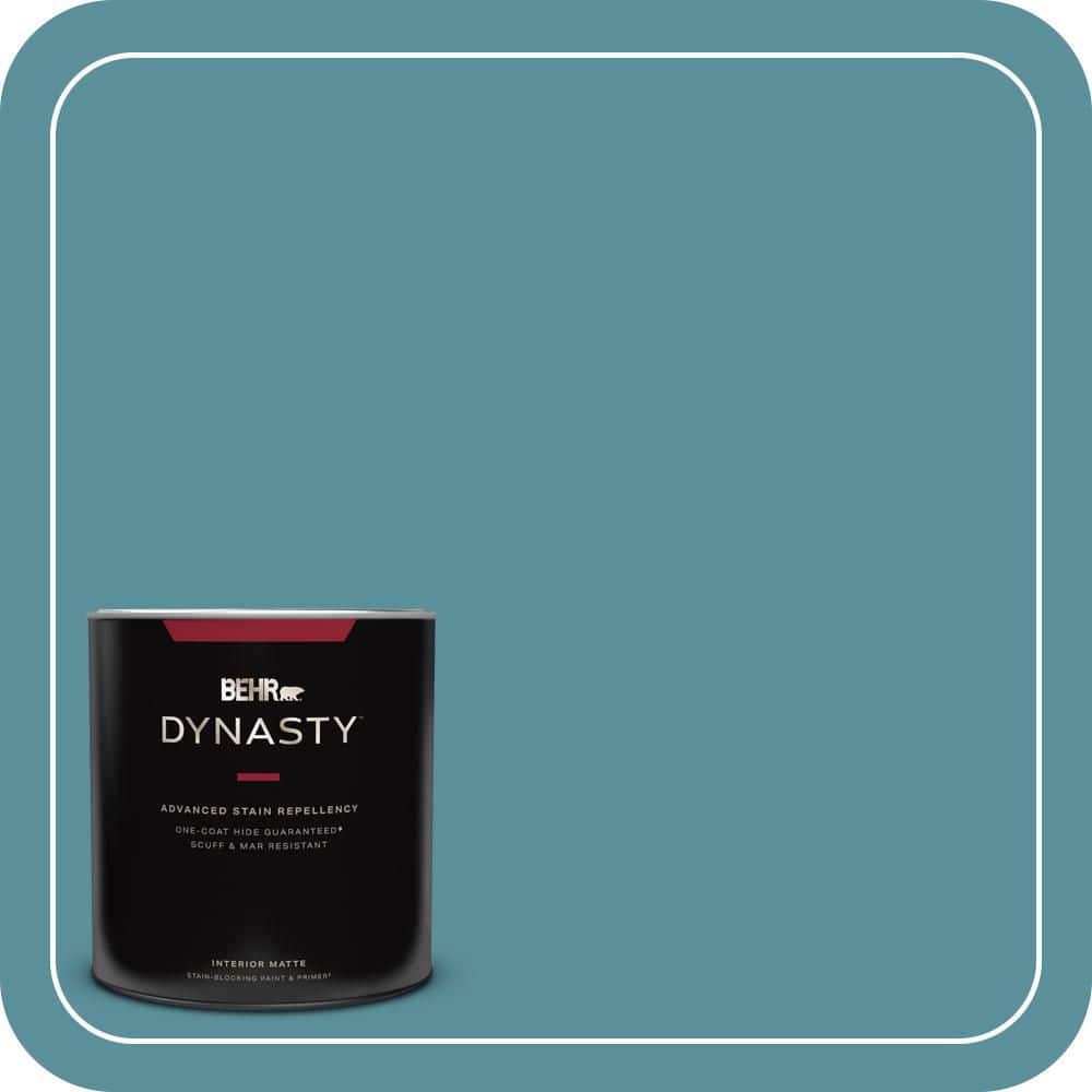 BEHR DYNASTY 1 qt. #520F-5 Harbor Matte Interior Stain-Blocking Paint and Primer