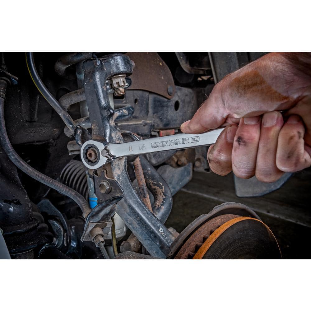 GEARWRENCH Metric 90-Tooth Reversible Combination Ratcheting Wrench Set (8-Piece) (3)