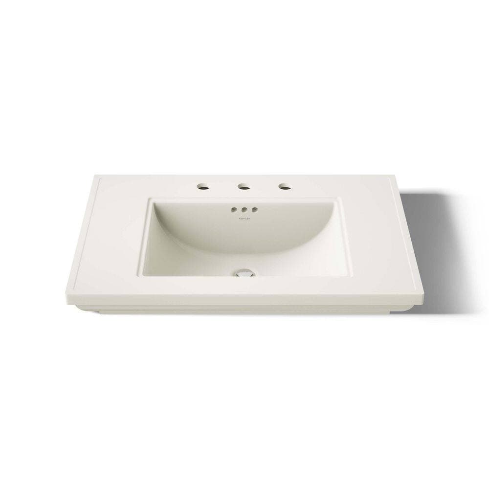 KOHLER Memoirs 22.19 in. Pedestal Bathroom Sink Ceramic with Drain (4)