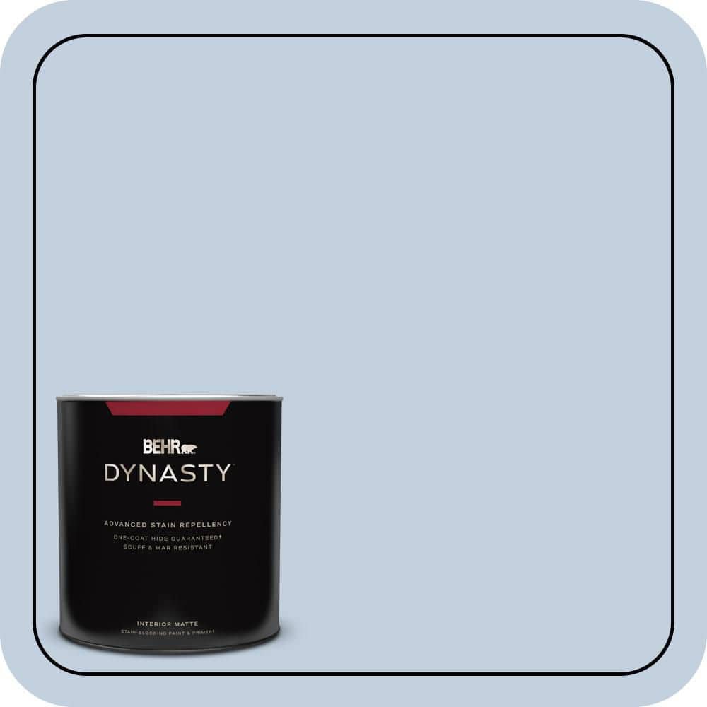 BEHR DYNASTY 1 qt. #580E-2 Saltwater Matte Interior Stain-Blocking Paint & Primer