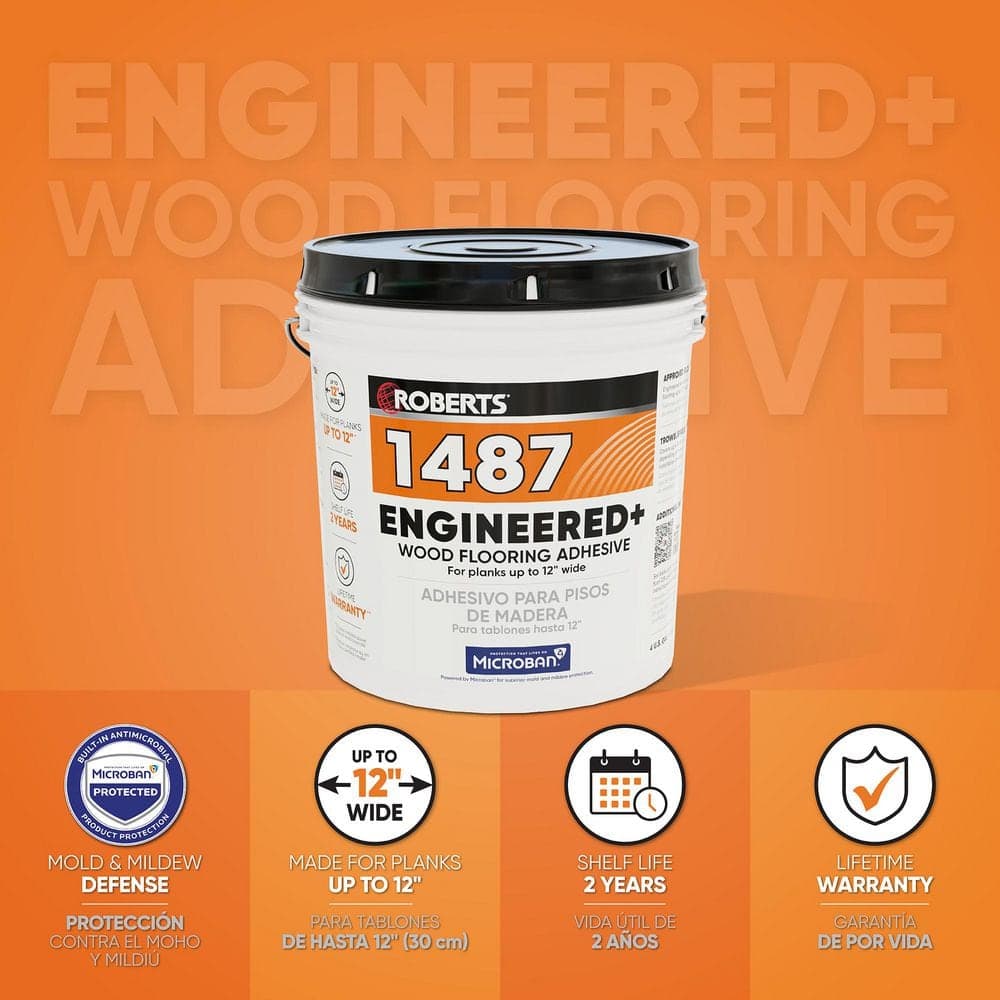 ROBERTS 4 U.S. Gal. (16 qt.) Engineered Wood Floor Adhesive (3)