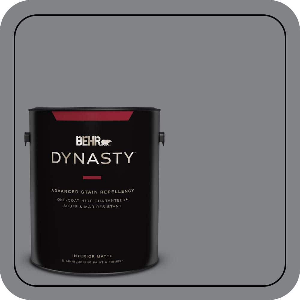 BEHR DYNASTY 1 gal. #N530-5 Mission Control One-Coat Hide Matte Interior Stain-Blocking Paint & Primer