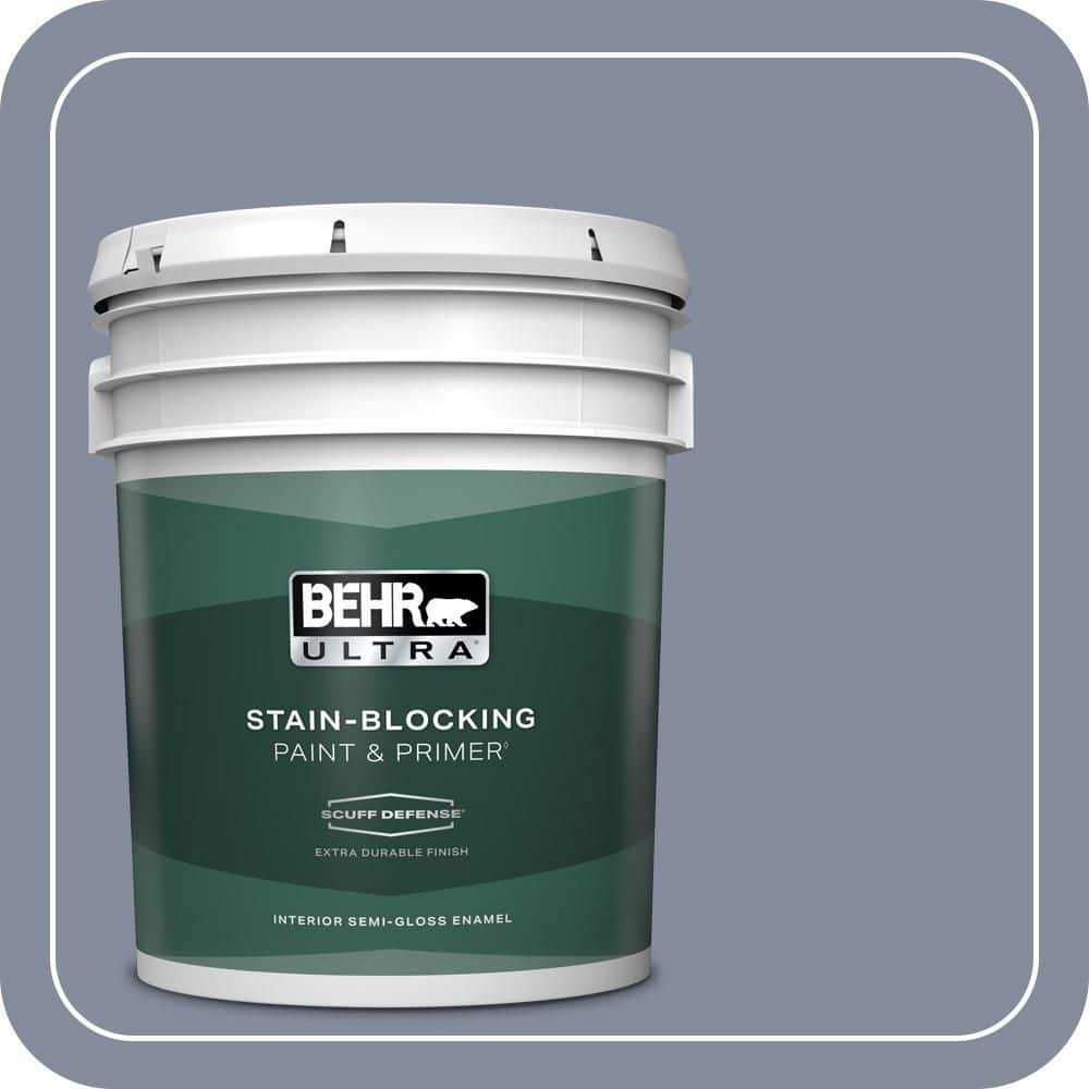 BEHR ULTRA 5 gal. #MQ5-12 Applause Please Extra Durable Semi-Gloss Enamel Interior Paint & Primer
