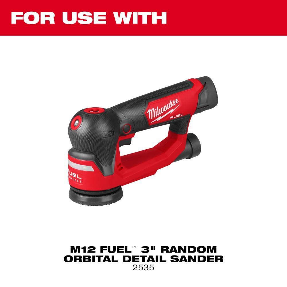 Milwaukee 3 in. 320-Grit Mesh Sanding Discs For M12 FUEL 3 in. Random Orbital Sander (13-Piece) (3)