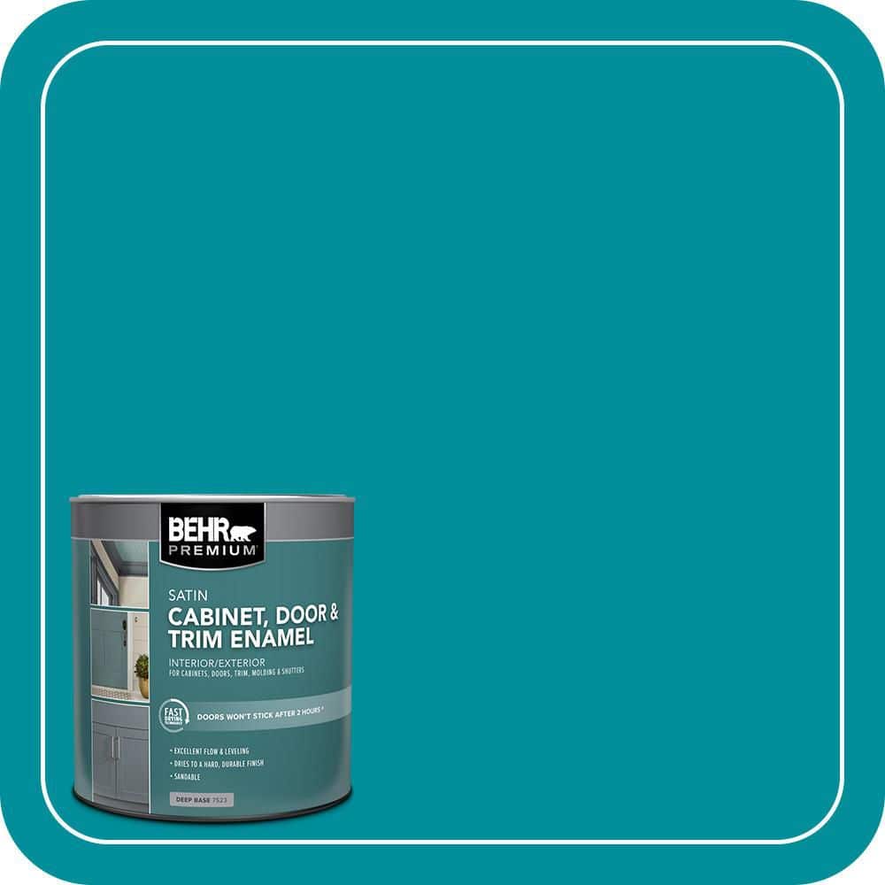 BEHR PREMIUM 1 qt. #P470-6 Bella Vista Satin Enamel Interior/Exterior Cabinet, Door & Trim Paint (1)