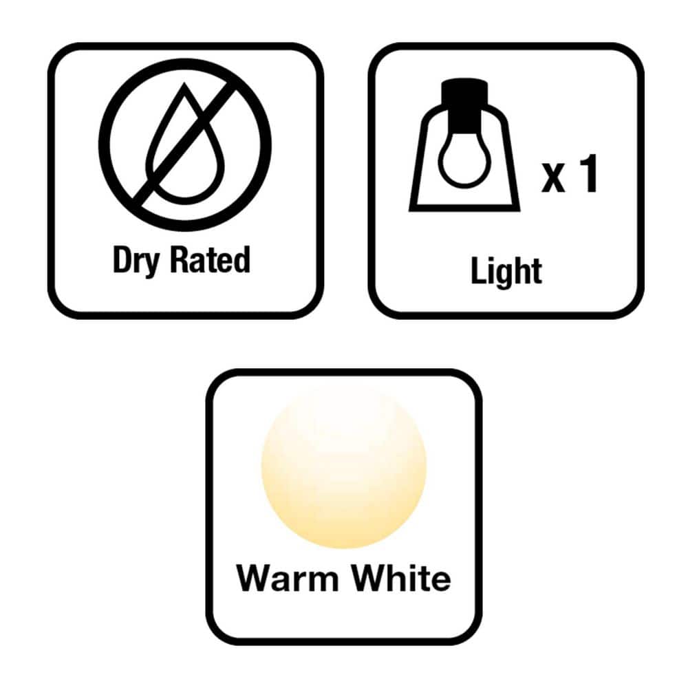Hampton Bay Woodbury 24.6 in. 1-Light Matte Black Integrated LED Bathroom Vanity Light Bar with Frosted Acrylic Shade (4)