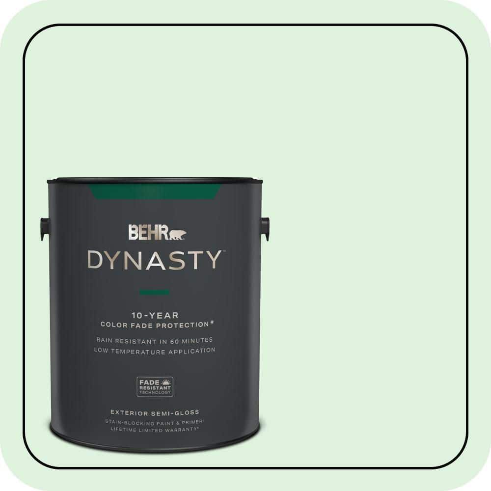 BEHR DYNASTY 1 gal. #P400-1 Mischievous Semi-Gloss Exterior Stain-Blocking Paint & Primer