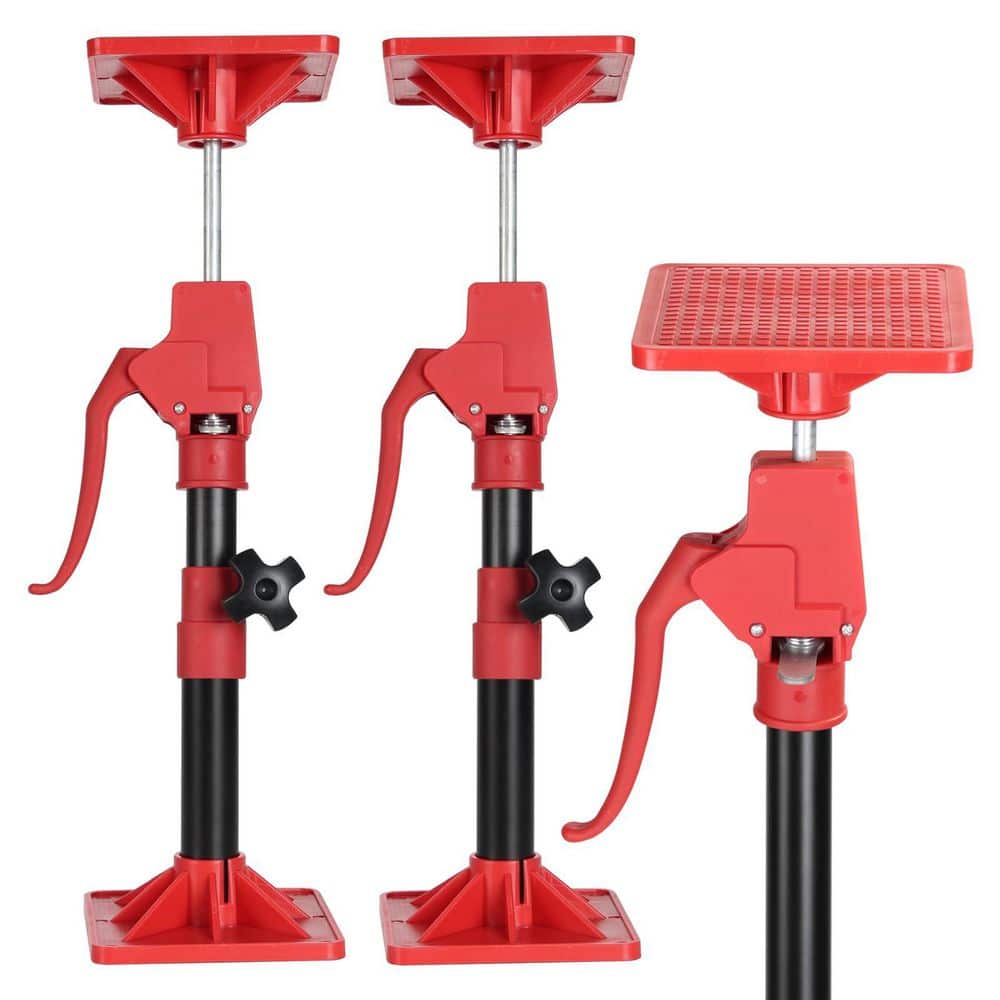 Numhew 2-Pack Adjustable Third Hand Support Pole 11.8-23.5 in. 78 lbs. Load Fixed Angle Non-Slip Cabinet Jack for Renovation (1)