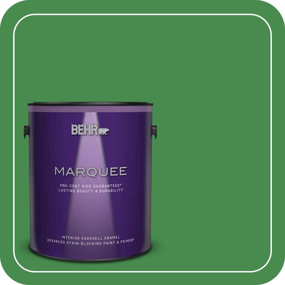 BEHR MARQUEE 1 gal. #MQ4-48 Planet Green One-Coat Hide Eggshell Enamel Interior Paint & Primer (1)