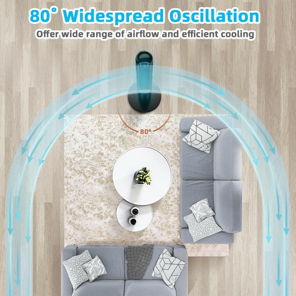 Volenca 42 Inch Tower Fan with 80 Oscillation, Smart Display Panel and Remote Control (3)