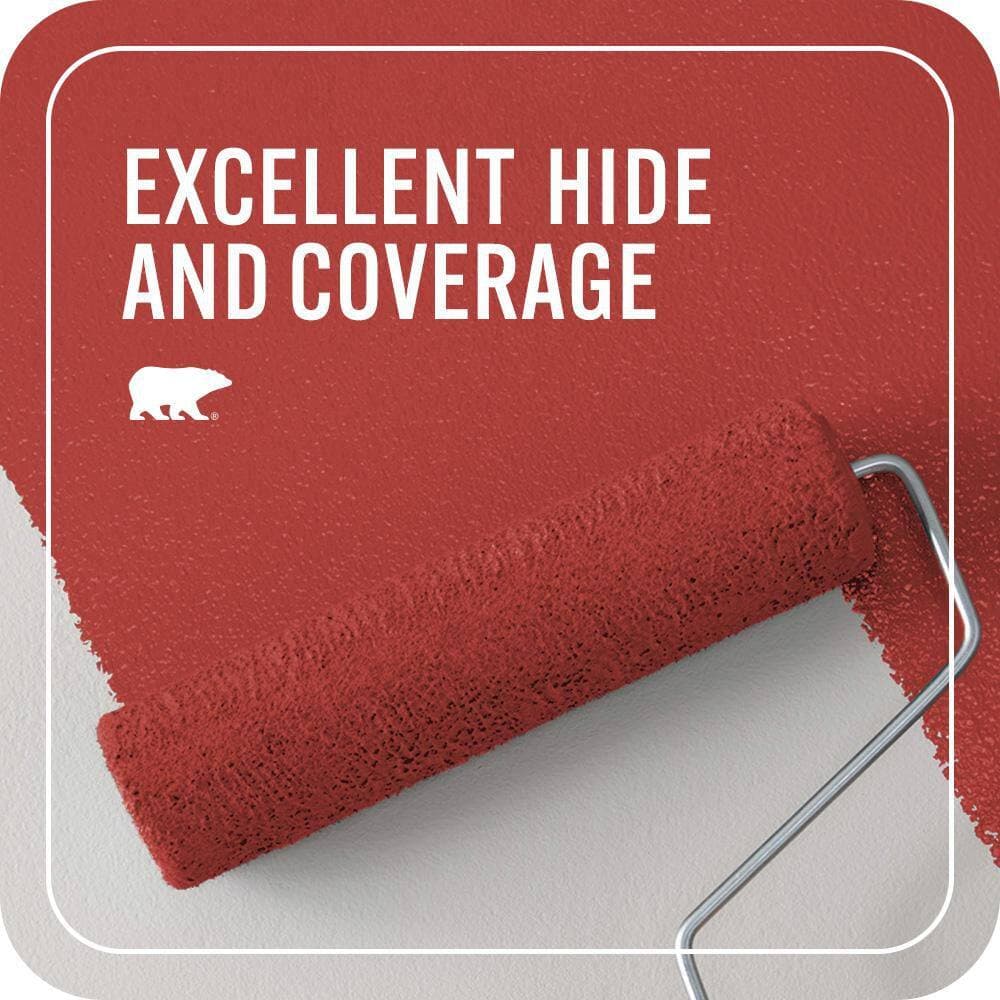 BEHR PREMIUM PLUS 1 qt. #170B-7 Red Tomato Flat EcoMix Plant-Based Interior Paint & Primer (2)