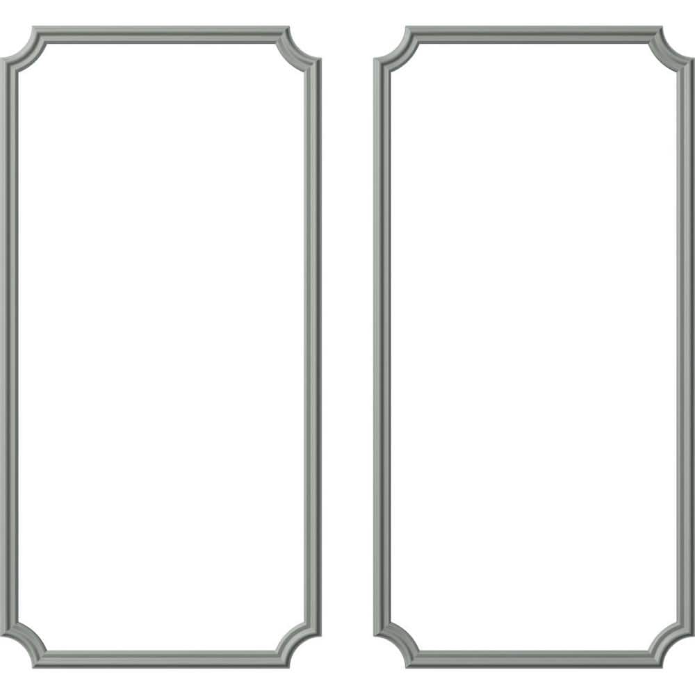 Ekena Millwork 13.35 Sq. Ft. Unfinished Polyurethane Seville Panel Moulding Kit (Double Panel) (1)