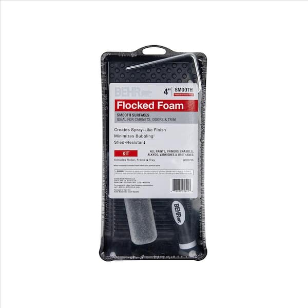 BEHR 4 in. Premium Flocked Foam Mini Roller Tray Kit (3-Piece) (2)