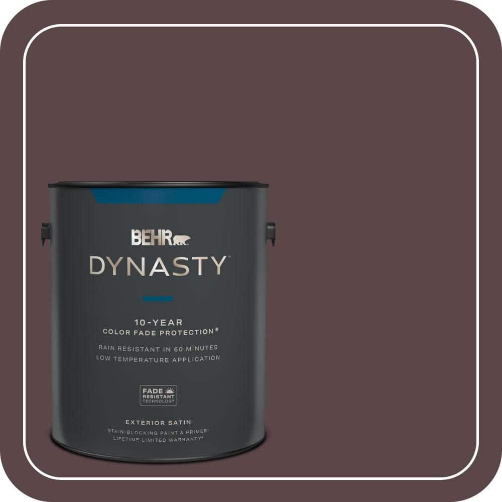 BEHR DYNASTY 1 gal. #MQ1-44 Wild Boysenberry Satin Enamel Exterior Stain-Blocking Paint & Primer