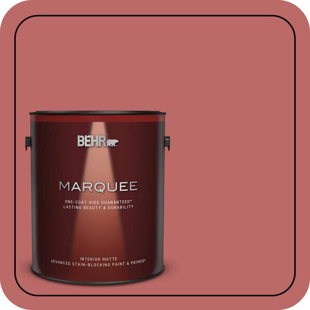 BEHR MARQUEE 1 gal. #MQ1-11 Drama Queen One-Coat Hide Matte Interior Paint & Primer (1)