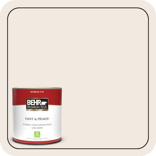 BEHR PREMIUM PLUS #ECC-57-2 Shady White Enamel & Primer Color Sample (3)