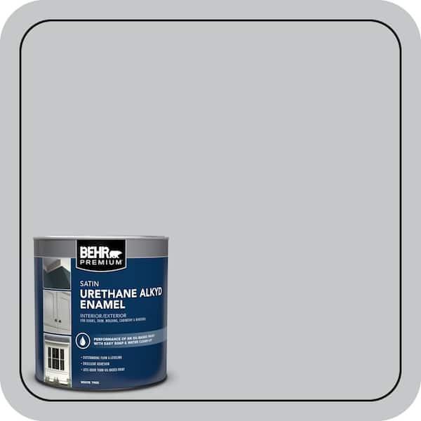 BEHR PREMIUM 1 qt. #N450-2 Zero Gravity Satin Enamel Urethane Alkyd Interior/Exterior Paint (2)