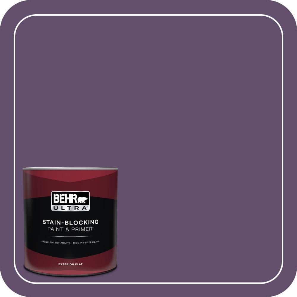 BEHR ULTRA 1 qt. #660D-7 Blackberry Farm Flat Exterior Paint & Primer