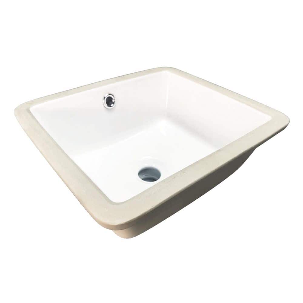Kingston Brass Linna 14 in. x 12.6 in. Undermount Bathroom Sink in White Ceramic (1)