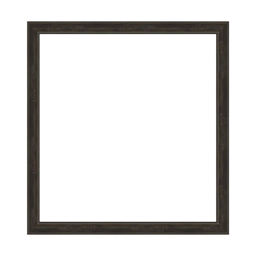 Amanti Art Mirror Makeover Shipwreck Greywash Narrow 35.25 in. W x 37.25 in. H Bathroom Mirror Frame Border Kit-Fits a 34x36 mirror (1)