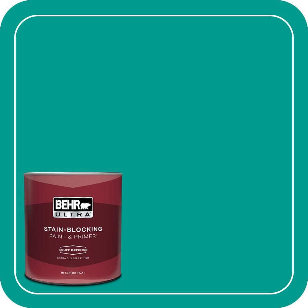 BEHR ULTRA 1 qt. #P450-6 Tropics Extra Durable Flat Interior Paint & Primer