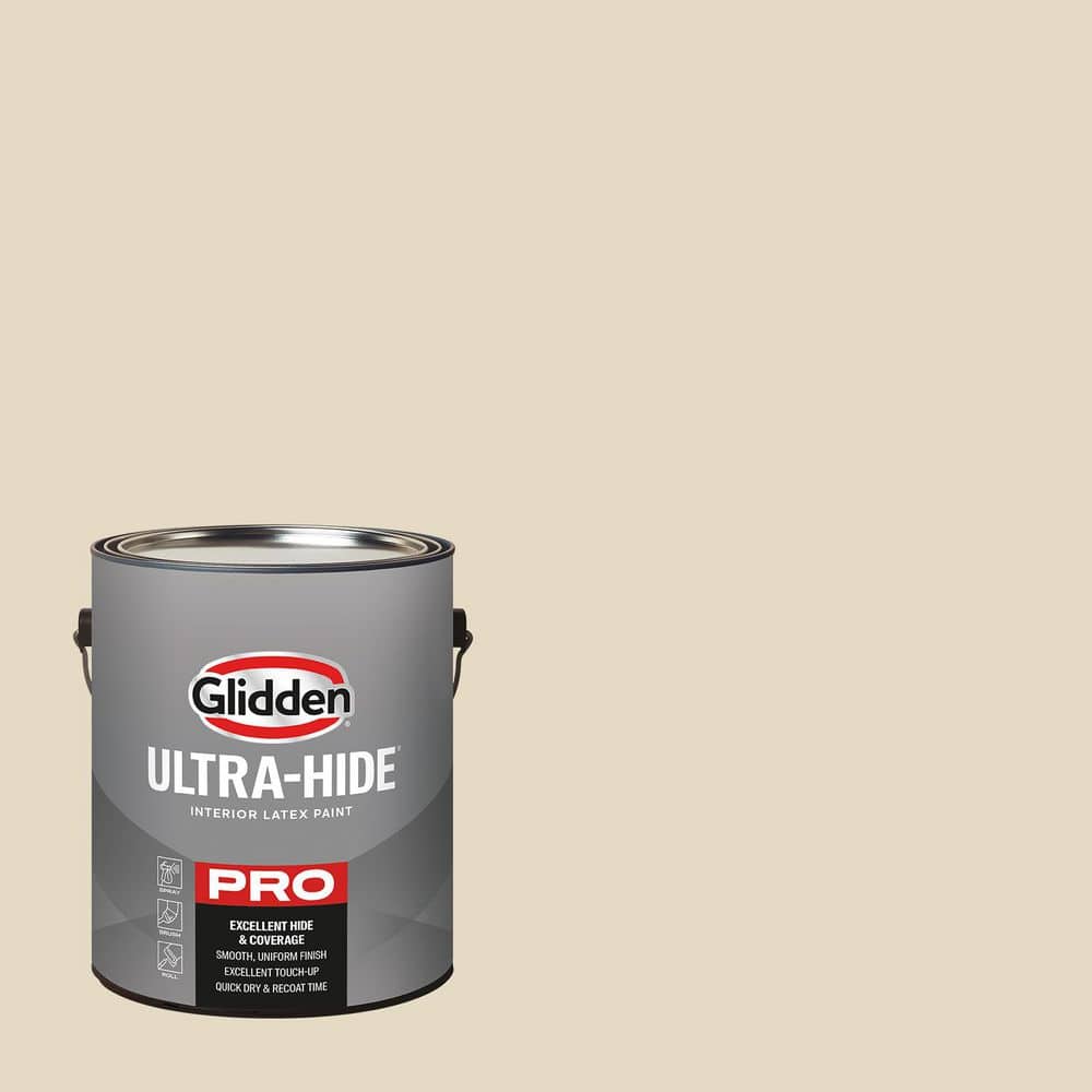 Glidden Ultra-Hide 1 gal. PPG1103-2 Almond Paste Satin Interior Paint