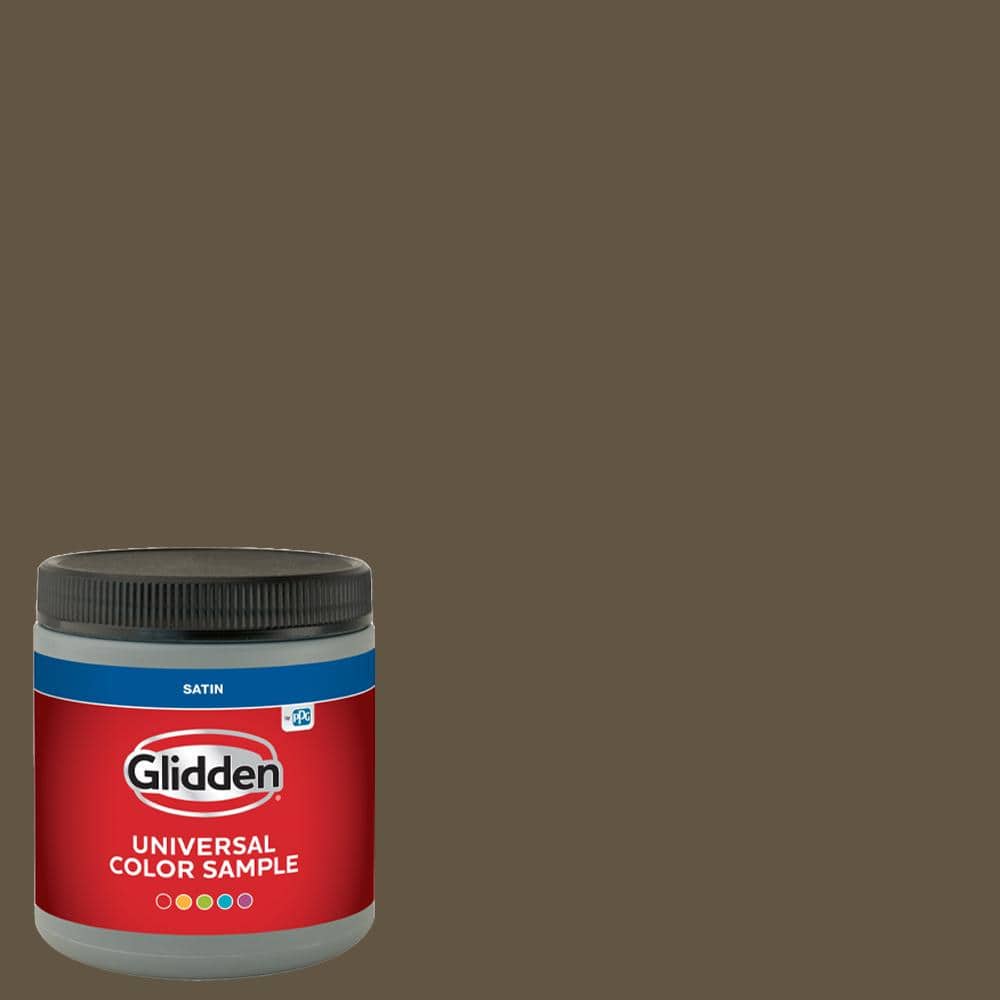 Glidden 8 oz. PPG1025-7 Coffee Bean Satin Interior Paint Sample