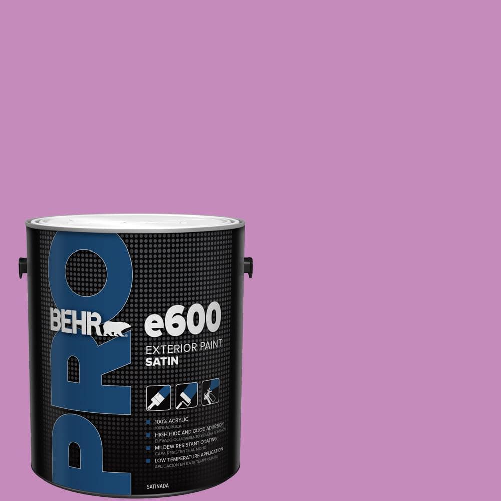 BEHR PRO 1 gal. #P110-4 Rock Star Pink Satin Exterior Paint