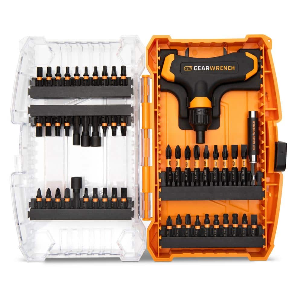GEARWRENCH Micro Bits Set with Ratcheting T-Handle (51-Piece) (1)
